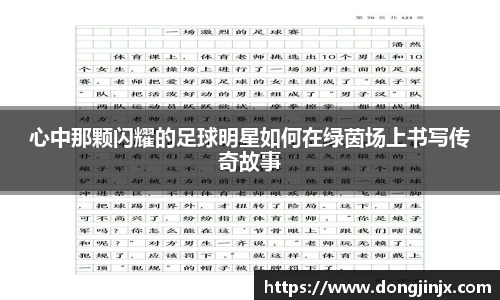 心中那颗闪耀的足球明星如何在绿茵场上书写传奇故事